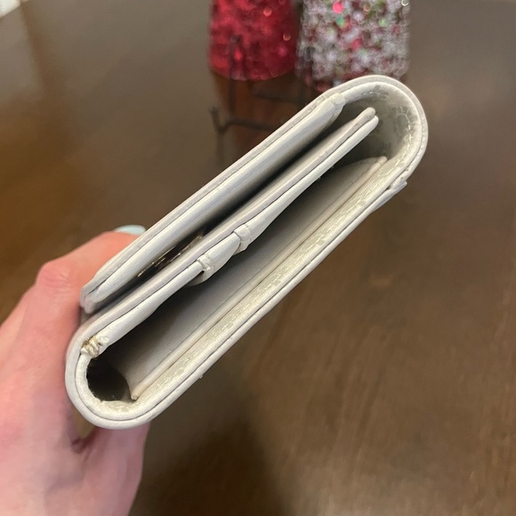 Swarovski Travel Wallet w/Wristlet Strap Winter White - Picture 9 of 11